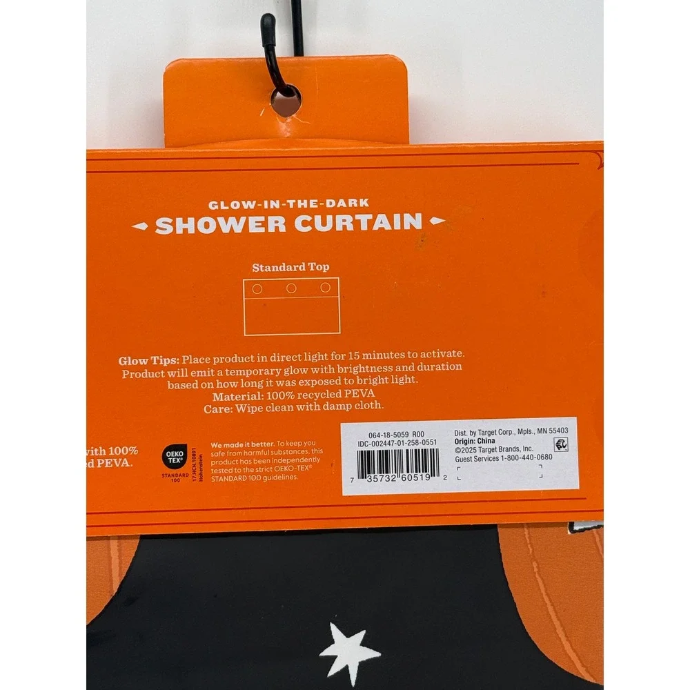 Hyde and EEK! Halloween Pumpkin Shower Curtain 72